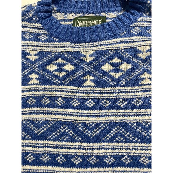 American Eagle Tribal Sweater Women Small Long Sleeve Aztec Southwest - Picture 4 of 6